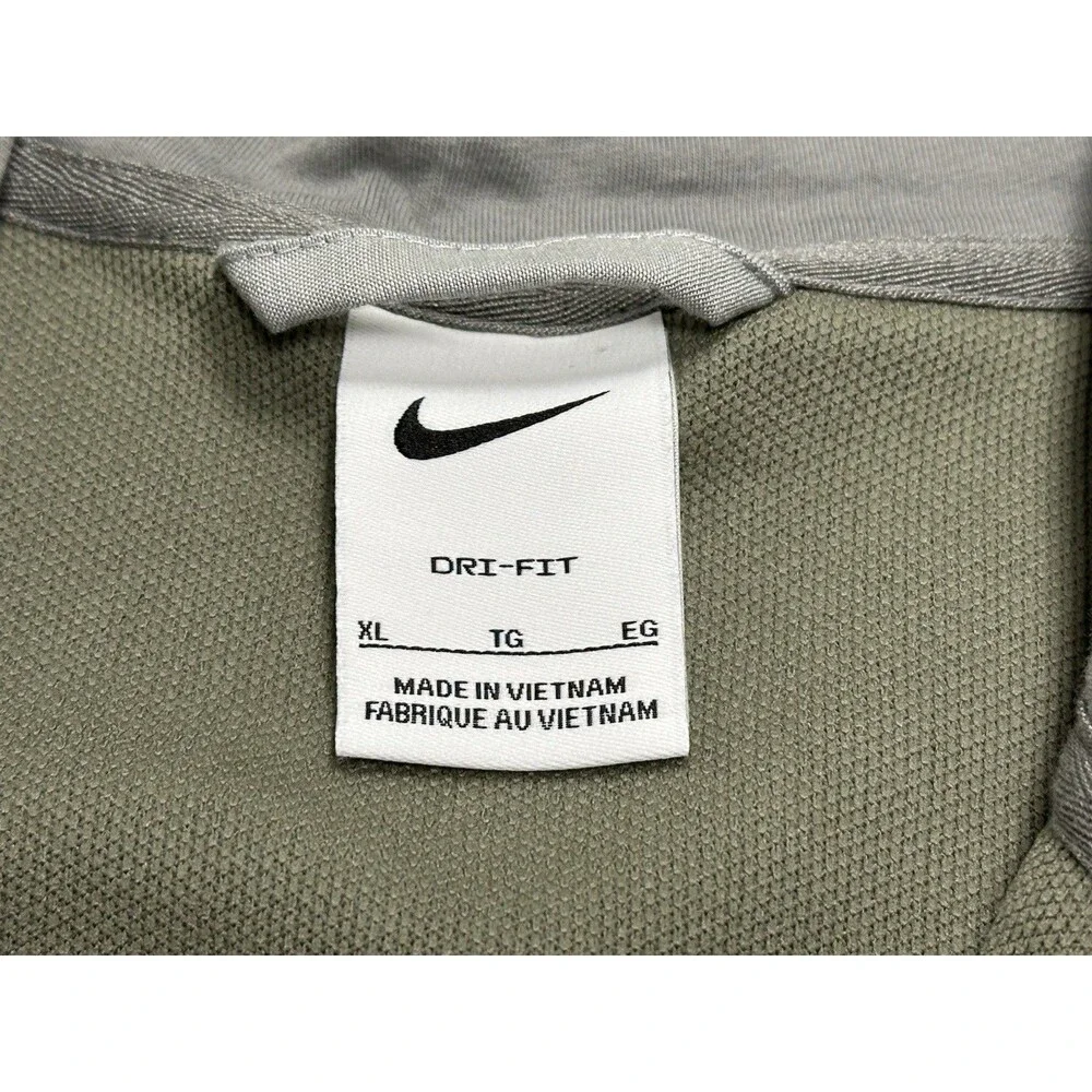 Nike Dri-Fit Golf 1/4 Zip Hooded Pullover Size XL Heathered Grey DN1906-003